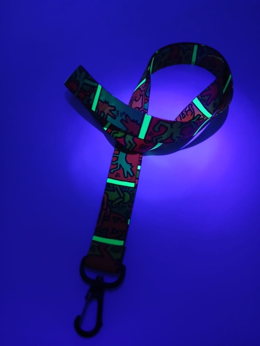 Cinta Fluor Impresa Doble Faz 90cm c/Mosquetón Anzuelo Plástico 20mm - Imagen 4