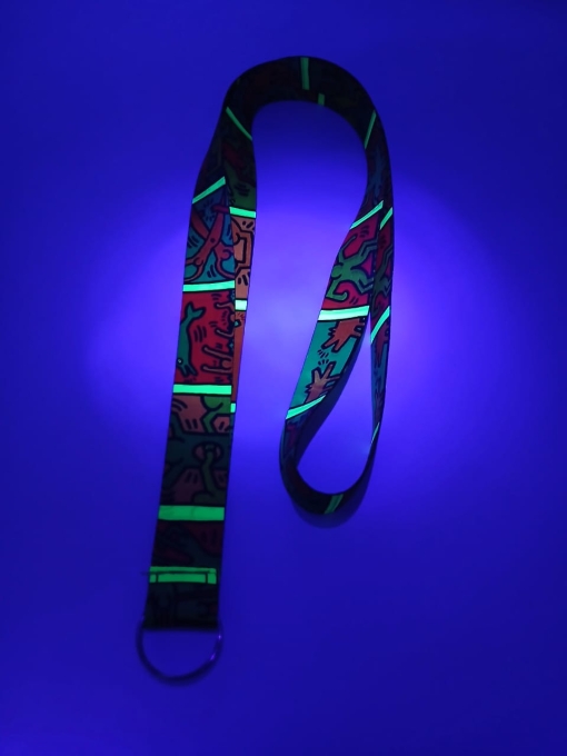 Cinta Fluor Impresa Doble Faz 90cm c/Argolla sin fin 20mm - Imagen 2