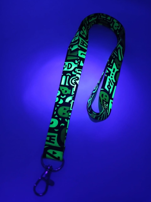 Cinta Fluor Impresa Doble Faz 90cm c/Mosquetón Gatillo Zamak 20mm - Imagen 3