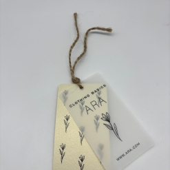 Tag de Ropa Papel Vegetal