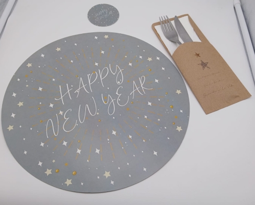 Set de Mesa Individual + Posavasos + Portacubiertos Personalizado