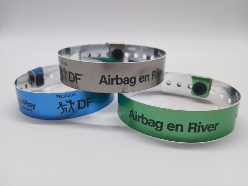 Pulsera Rígida Metalizada Personalizada