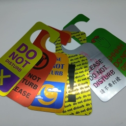 Door Hanger Para Puertas Hoteles Metalizados